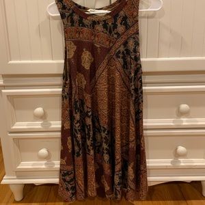 Vintage Havana patterned trapeze dress